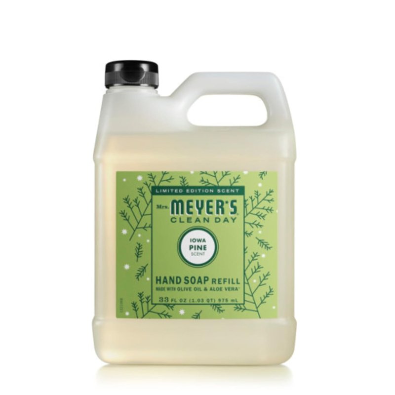 Mrs. MEYER'S CLEAN DAY Liquid Hand Soap Variety Pack Scent, 33 OZ Refill + 12.5 OZ, 1 CT (Iowa Pine)