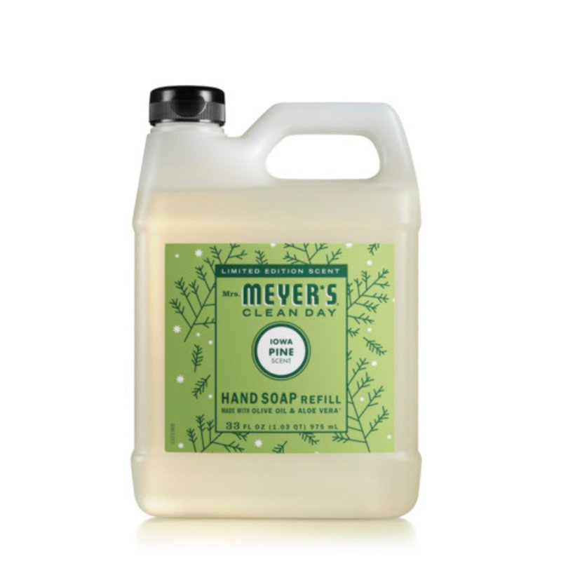 Mrs. MEYER'S CLEAN DAY Liquid Hand Soap Variety Pack Scent, 33 OZ Refill + 12.5 OZ, 1 CT (Iowa Pine)