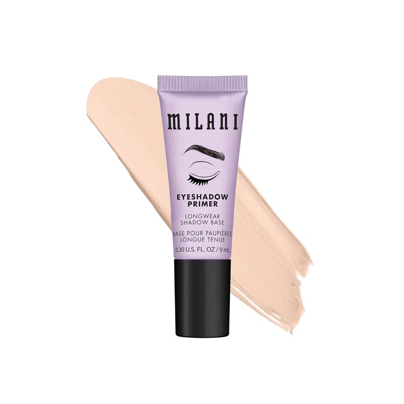 Milani Eyeshadow Primer - Clear Lightweight Base for Crease-Proof Longwear - Vibrant Color Prep - 1 Pack