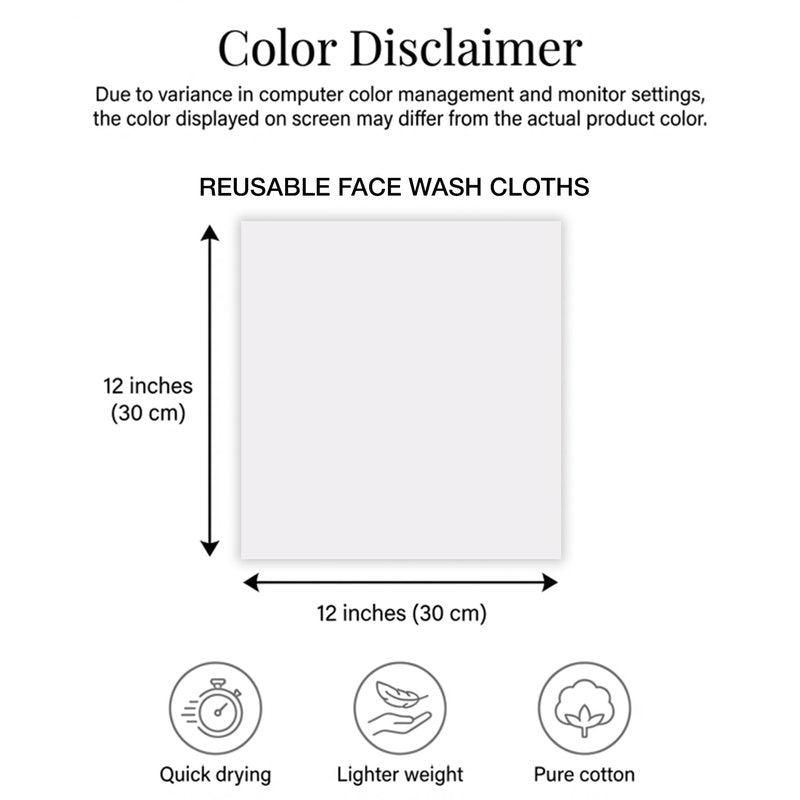 RIVERSIDE 12-Pack Premium 100% Cotton Brown Face Towels for Bathroom [12x12] - Reusable Luxury Face Wash Cloths for Showering - 550 GSM Super Soft & Absorbent Washcloths for Body, Spa & Gym