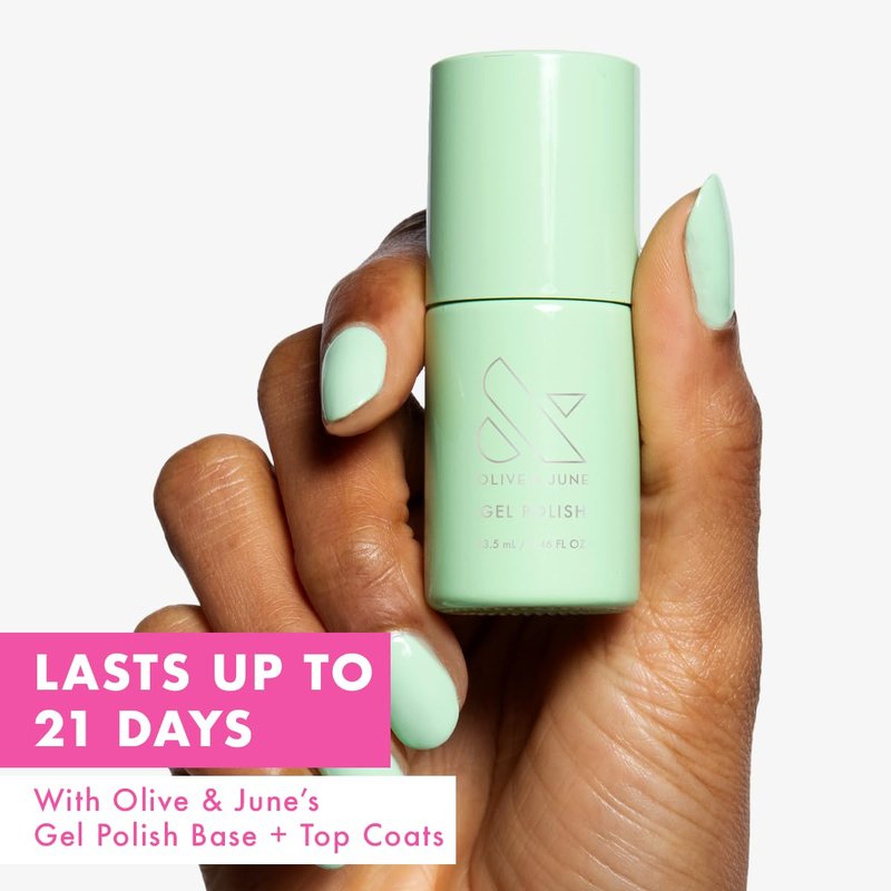Olive & June Gel Nail Polish - Grogu Green | Star Wars: The Mandalorian | Long-Lasting Up to 21 Days