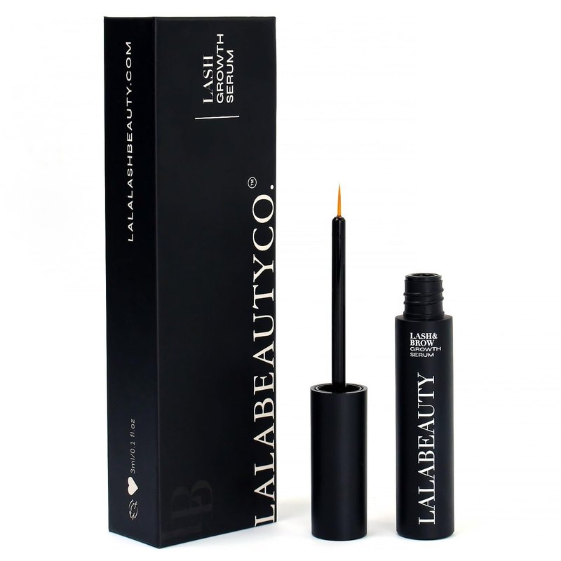 LalaBeautyCo Lash Growth Serum - Longer, Thicker, Fuller Lashes | Peptide & Biotin Formula, Ophthalmologist Tested