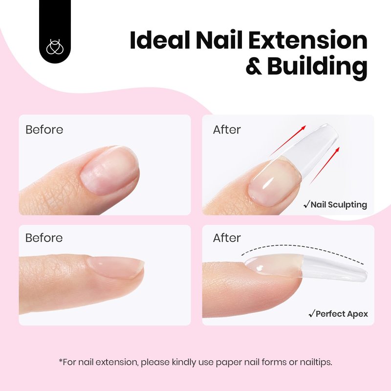 Beetles HEMA-Free Hard Gel for Nails,1 oz 9 in 1 Pink Builder Nail Gel for Sensitive Nails Extension Sculpting & Overlays UV/LED Lamp Cured Salon for Professional Nail Tech Use Women