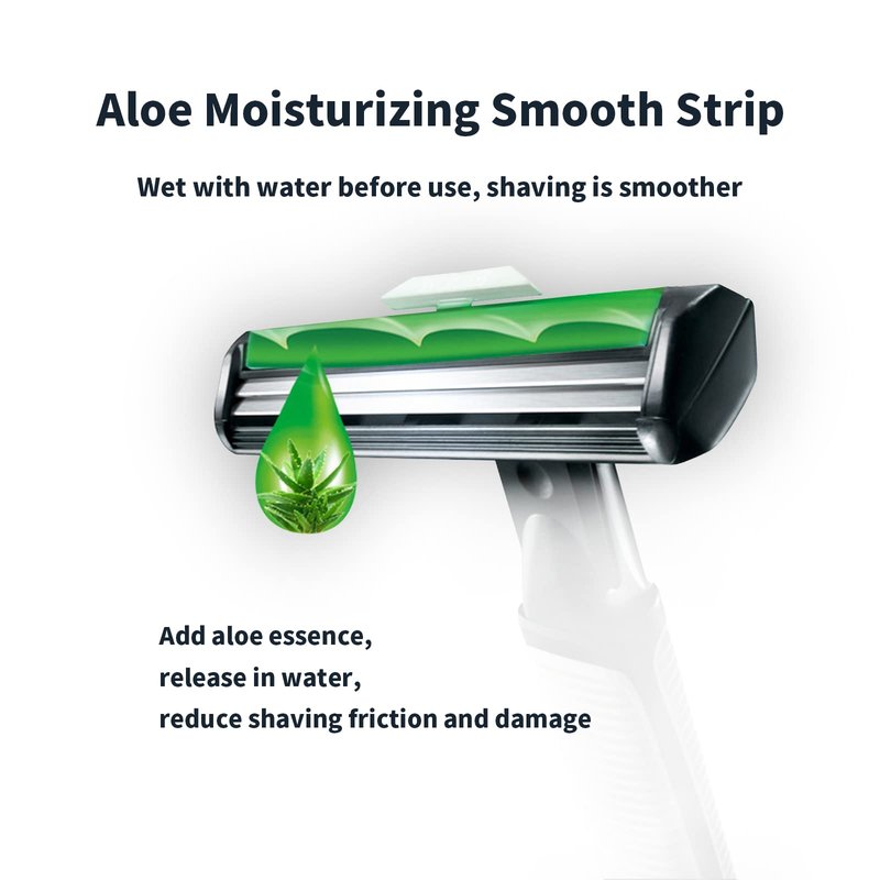 Mens Razor Blade Refills，2-Blade Razor Cartridges with Lubricating Strip Compatible with Atra razor handles. 120 Count, Delivers a Clean, Close Shave