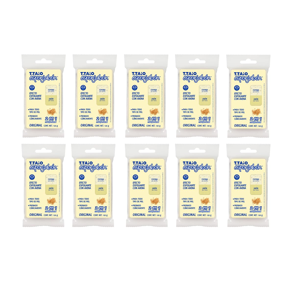 SOAP SPONGE OATMEAL 10 PACK