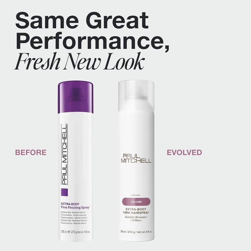 Paul Mitchell Extra-Body Firm Hairspray - Extreme Hold & Volume | Humidity Resistant, 9.5 oz