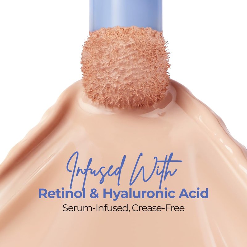 SACE LADY Full Coverage Concealer - Brightening Serum for Blemishes & Dark Circles | 24 Hr Hydration (03 Light Natural)