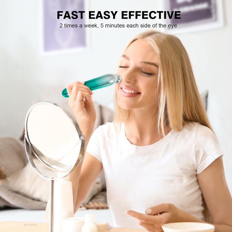 Skiennix 2-in-1 RF Microcurrent Eye Device - Professional Eye Care for Puffiness & Fine Lines