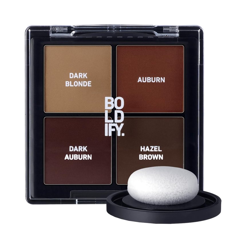 BOLDIFY Hairline Powder Sample Kit - Water-Resistant Root Touch-Up for Gray Coverage | 24-Hour Stain-Proof, Mess-Free Solution - Reds