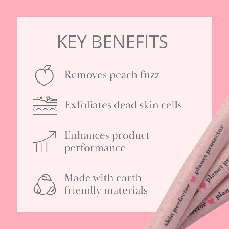 Jenny Patinkin Dermaplaning Tool Set - Expert Facial Razor for Women | 3-Piece Peach Fuzz Remover