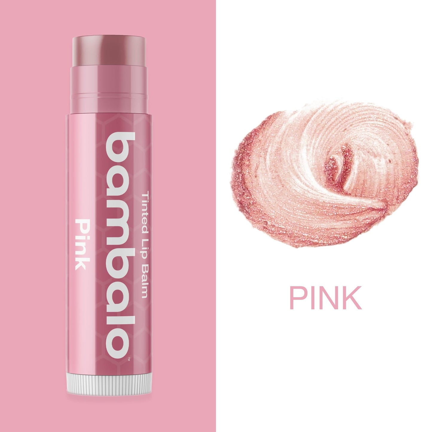 Tinted Lip Balm Variety - Bambalo 4-Pack Moisturizing Hydration Care - Assorted Shades - Natural Organic Formula - Lightweight Smooth Tint - Made in USA