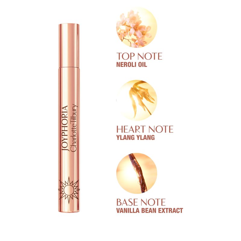 Charlotte Tilbury Joyphoria Eau De Parfum - Pheromone Enhancing Floral Vanilla Perfume Enriched with Naturally-Derived Oils - Long-Lasting Scent with Notes of Ylang Ylang & Neroli Oil (10ml)