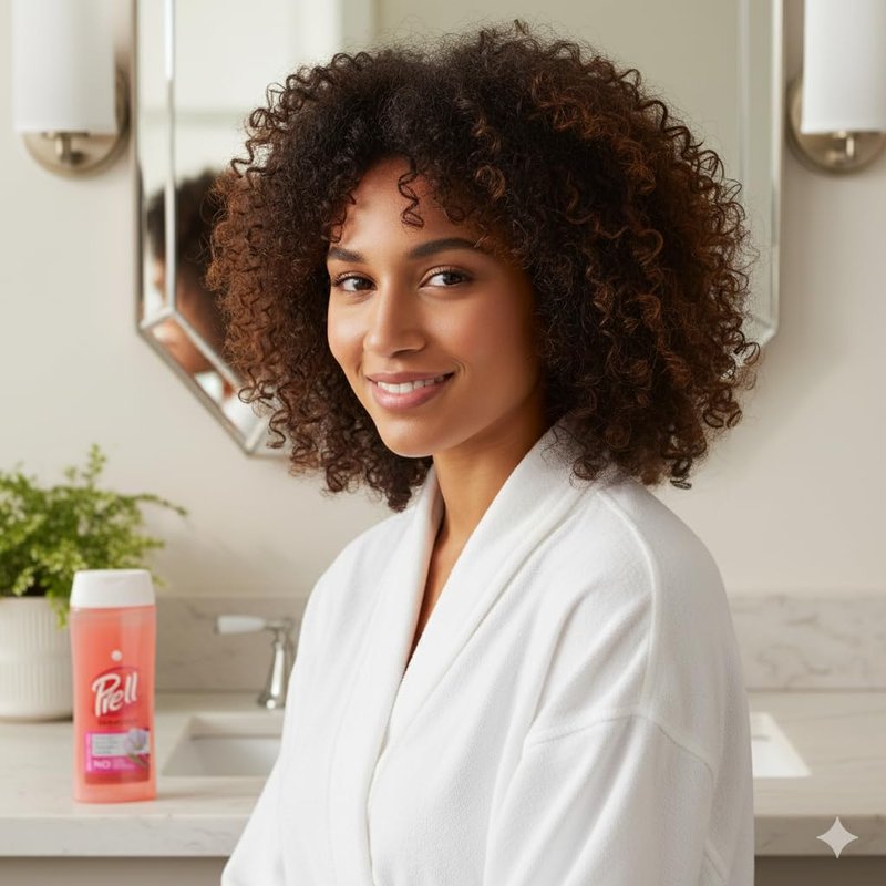 Prell Flaxseed & Keratin Shampoo – Color-Safe Strengthening Formula for Curly Hair Bounce, Shine & Frizz Control | 13.5 oz