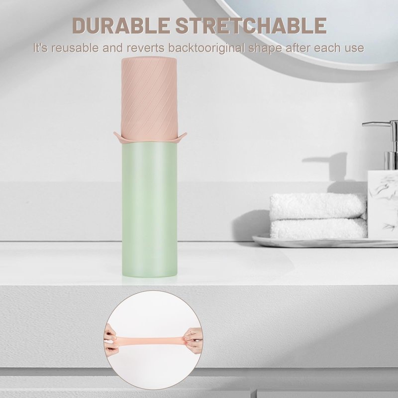 Mrsdry Bottle Covers for Travel, Leak Proofing, Travel Size Container Silicone toiletry sleeves, Leak Locks Travel Accessories for Shampoo Wash Body Bottles and other beauty and personal care(8pcs)
