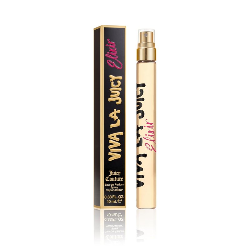 Juicy Couture Viva La Juicy Elixir De Parfum Spray - Long-Lasting Floral Amber Women's Perfume | Travel Size 0.33 fl oz