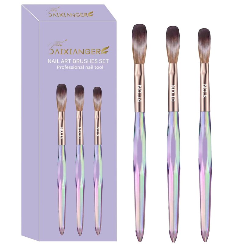 DAIXIANGER 3/6/7PCS Acrylic Nail Brush Set
