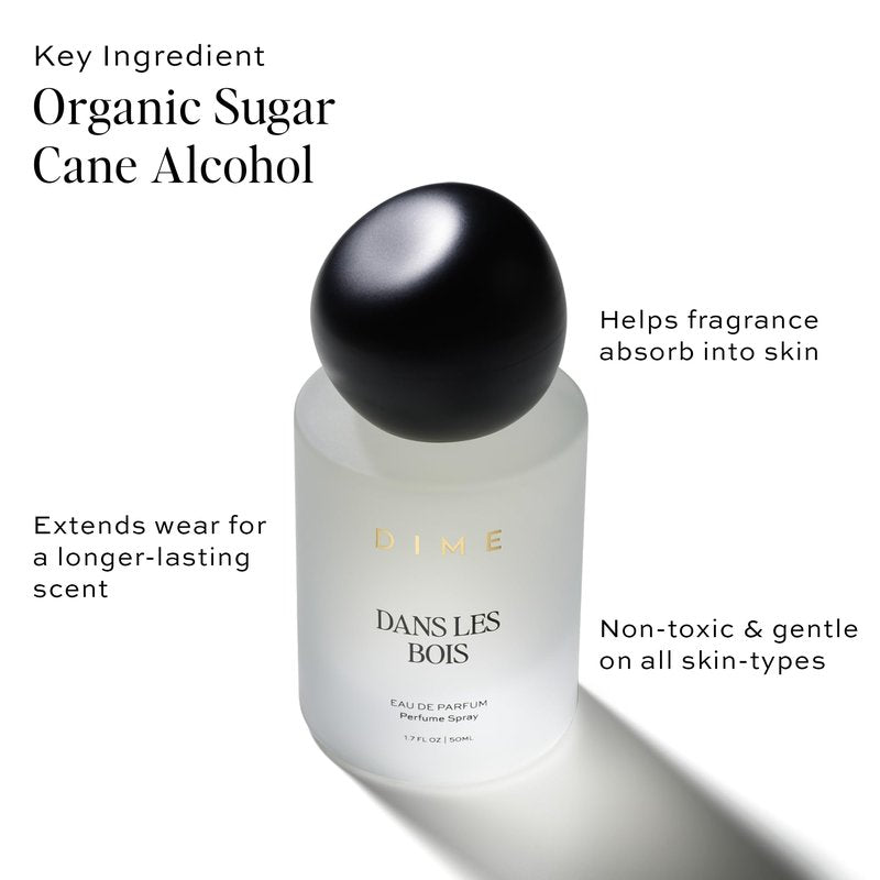 DIME Beauty Perfume Dans Les Bois, 1.7 oz / 50 ml - Feminine and Bold Scent, Hypoallergenic, Clean Perfume, Eau de Toilette For Women