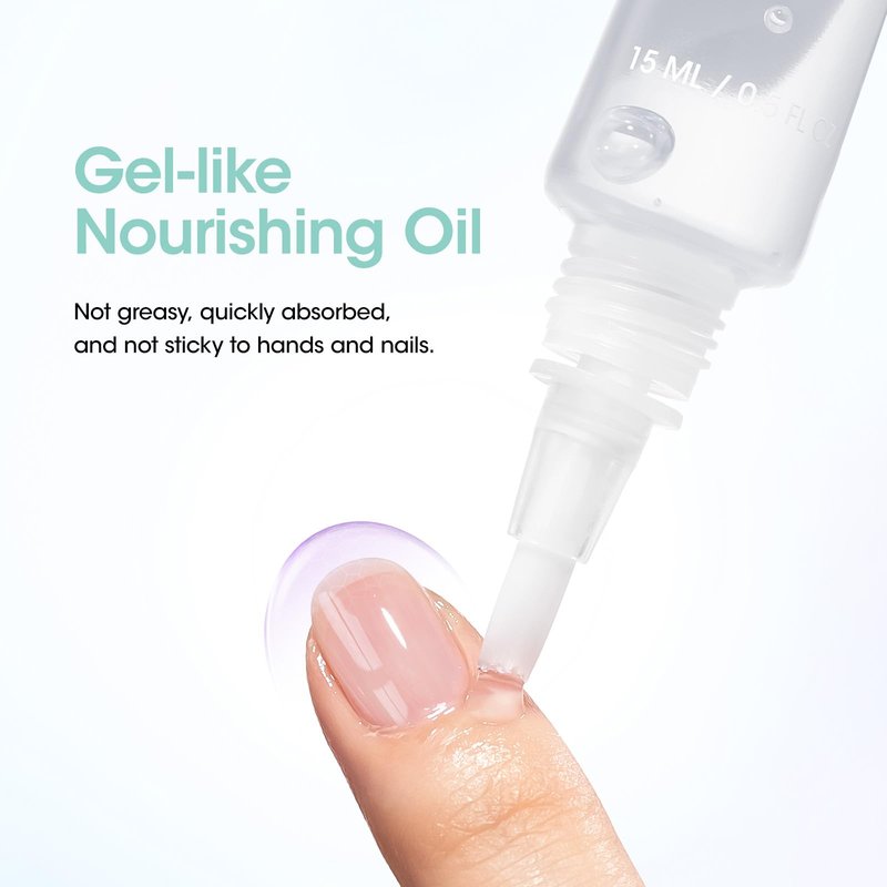Gellen Nail Cuticle Oil Pen, Travel-sized Soft Brush Design, Rich in Jojoba Oil & VE, Soften Cuticle & Moisture for Dry Thin Nails, 15ml Fragrance-free