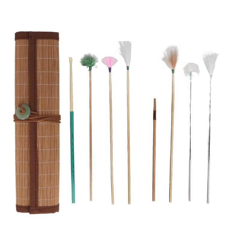 7pcs Ear Clean Kit – Bamboo Mat Ear Wax Removal & Massage Tool, Goose Ear Cleaner for Comfortable Hearing