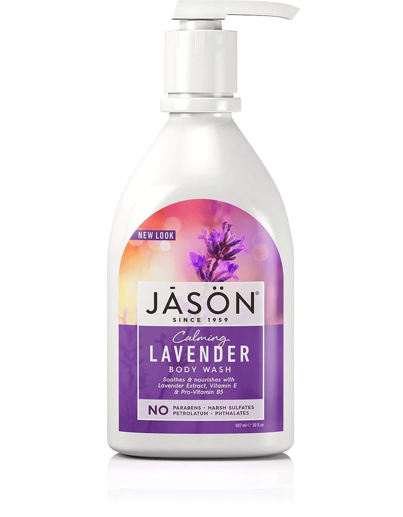 Jason Calming Lavender Body Wash - Soothing Formula | 30 oz (Pack of 2)