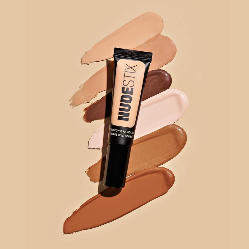 Nudestix Tinted Cover Liquid Foundation – Lightweight, Buildable Coverage for a Natural Radiant Finish | Hydrating Formula with 18 Botanical Extracts | Clean, Vegan Makeup, Shade: Nude 7.5