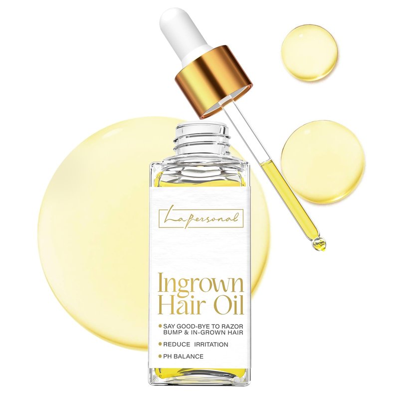 LA.PERSONAL Ingrown Hair Oil, Post-Shave Oil for Ingrown Hair & Razor Bump Prone Skin, for Bikini Line, Legs & Underarms, Pre & After Shave Oil for Women & Men, 40 ML / 1.4 FL OZ