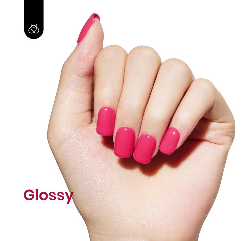 Beetles Pink Gel Nail Polish - Wild Tulips Hot Pink Gel Polish, 15ML/0.51Fl Oz Neon Color, Soak Off UV LED Lamp Nail Art, Long-Lasting Manicure Salon DIY Home Summer Nails