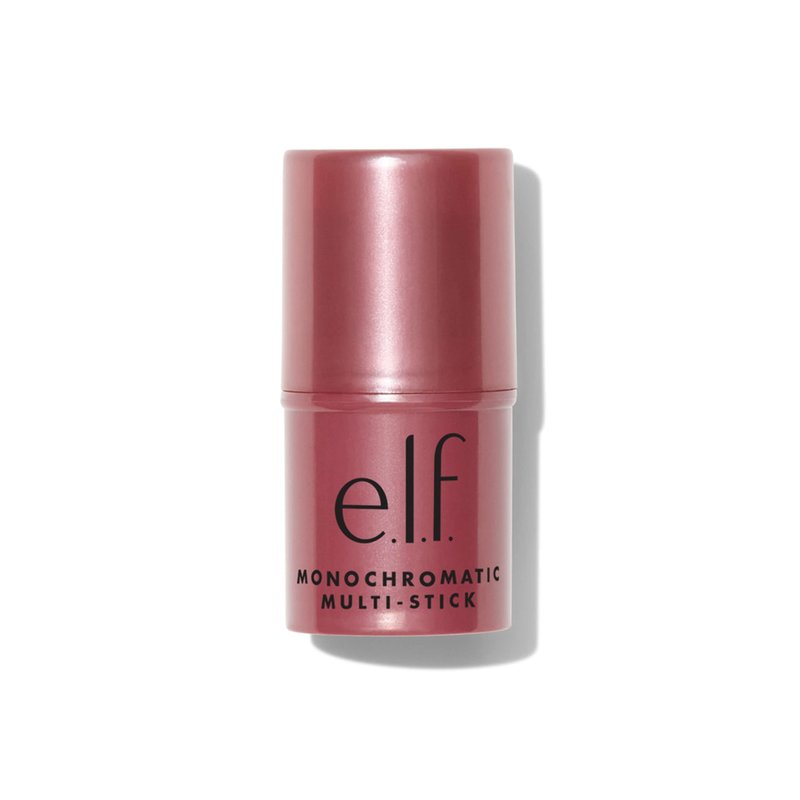 e.l.f. Monochromatic Multi Stick, Travel-Sized Luxuriously Creamy & Blendable Color For Eyes, Lips & Cheeks, Vegan & Cruelty-Free, Luminous Berry, 0.17 Oz