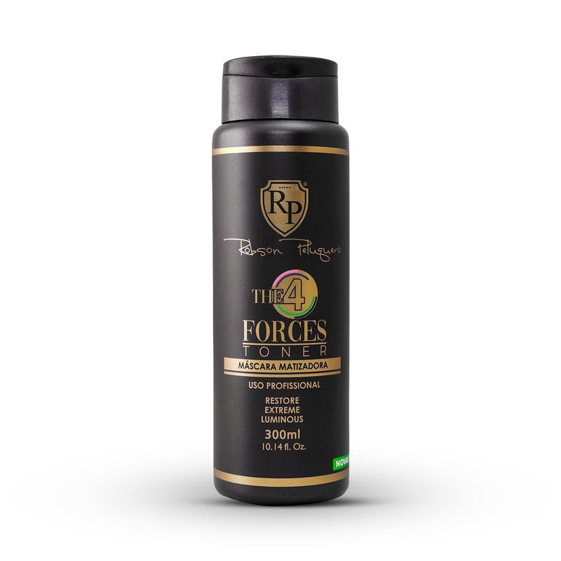 Robson Peluquero Hair 4 Forces Gloss Toner for Blonde Hair, 4 Pigments in 1, Neutralize Yellow Orange & Red Tones, Bleached, Highlights, Hydrating Formula with Argan Oil, 10.14 Fl Oz