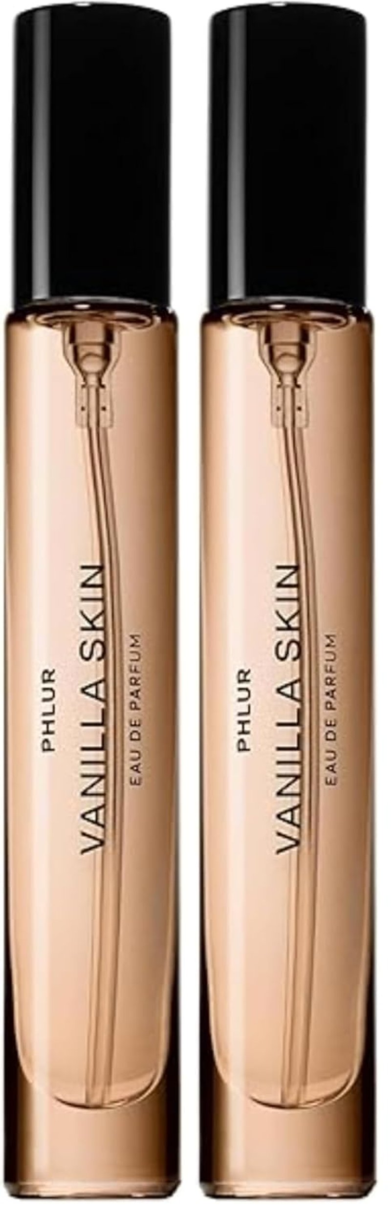 PHLUR Vanilla Skin Eau de Parfum - Travel Size Perfume Fragrance - Vanilla Perfume with Pink Pepper, Cashmere Wood & Sandalwood (9.5mL) (Pack of 2)