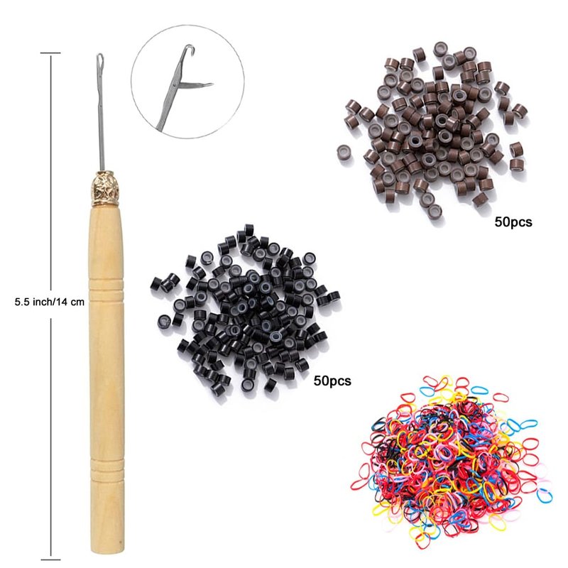 Hair Tinsel Kit, Fairy Hair Tinsel with Tools 48 Inch Hair Tinsel Heat Resistant Glitter Tinsel Hair Extensions