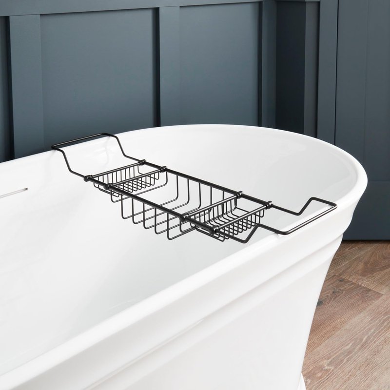 Signature Hardware 123698 Nottingham Brass Tub Caddy