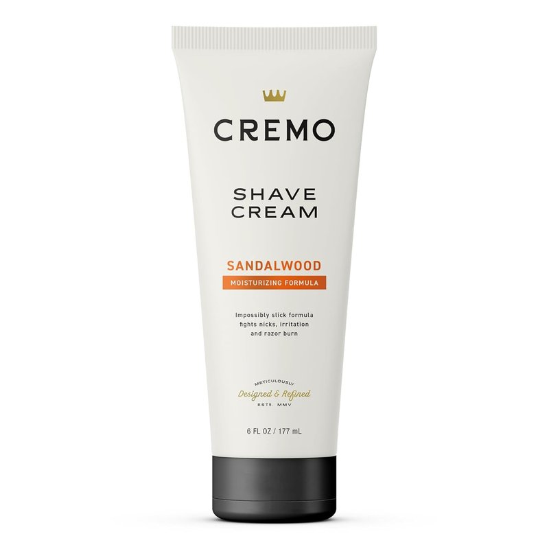 Cremo Sandalwood Shave Cream - Ultra-Slick Formula for Men | Fights Nicks & Razor Burn, 6 Fl Oz