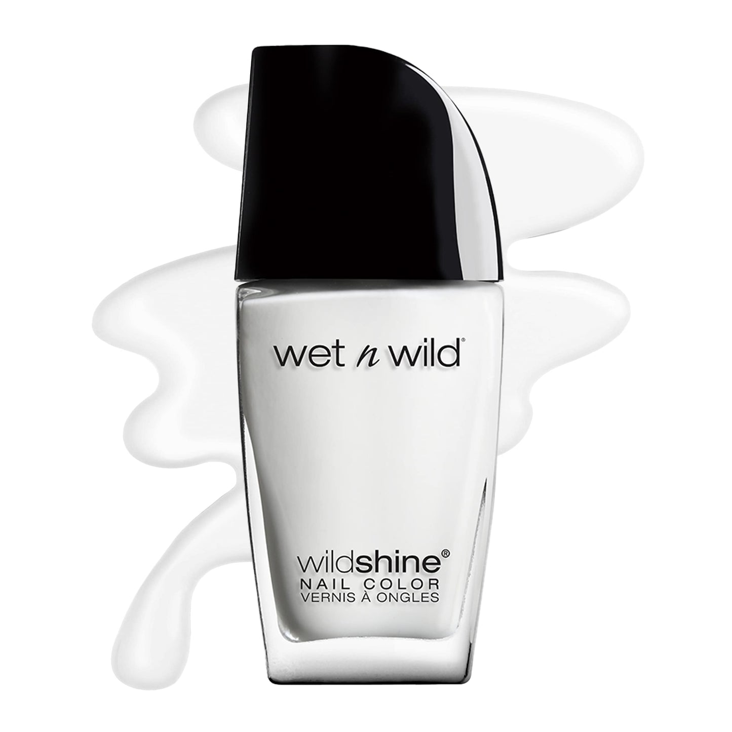 wet n wild Wild Shine Nail Polish, High-Shine Finish, Long-Lasting & Iconic Nail Color - French White Crème