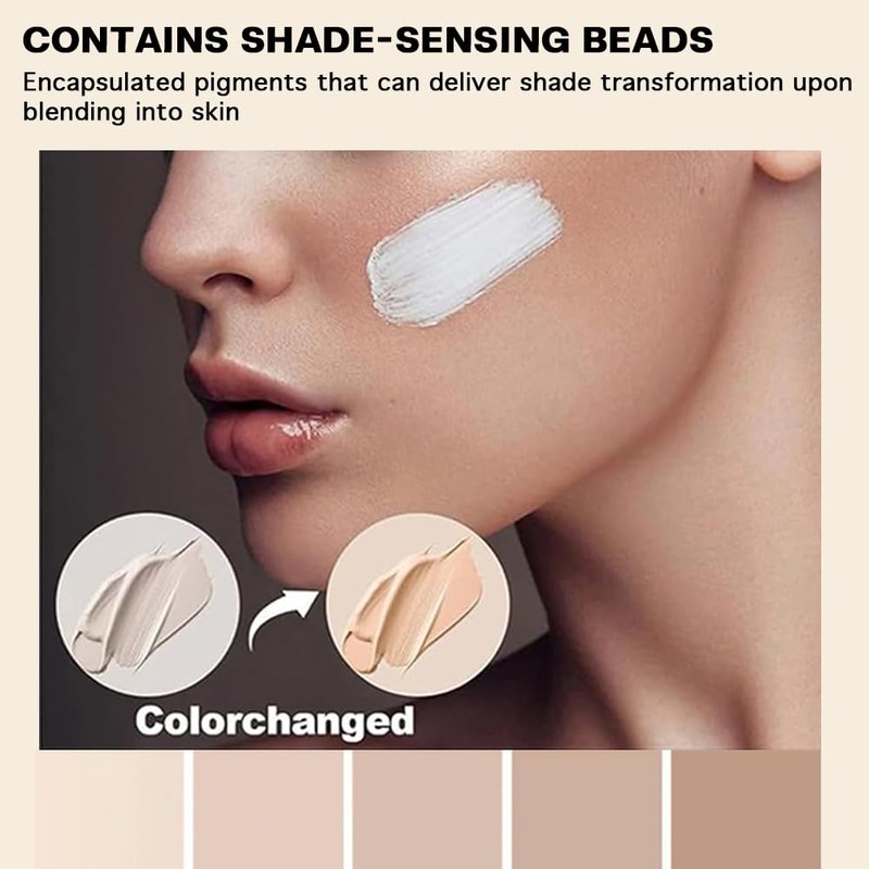 Skiennix Color Changing Foundation | 4-in-1 Hypoallergenic Hydrating Formula with SPF 50 - 1.0 fl oz