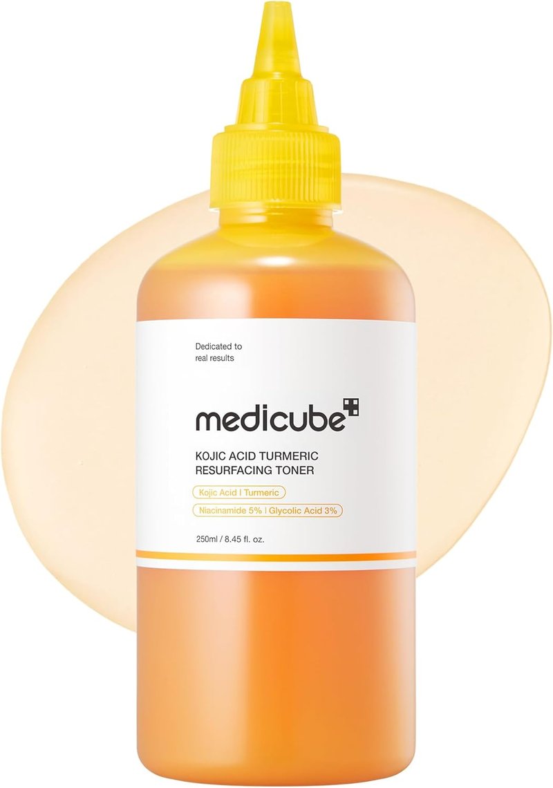 Medicube Kojic Acid Turmeric Smoothing Toner - Lightweight Formula for Even Skin Tone & Texture | 8.45 fl. oz