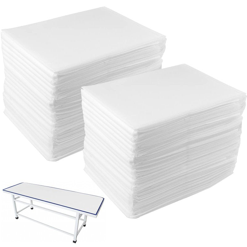 DEAYOU 40 PCS Disposable Spa Bed Sheets, Waterproof Massage Table Sheet Protector, Non Woven Fabric Bed Cover for Massage Therapy, Beauty Salon, Tattoo, Hotels, Esthetician, 31" x 67", Oil-Proof
