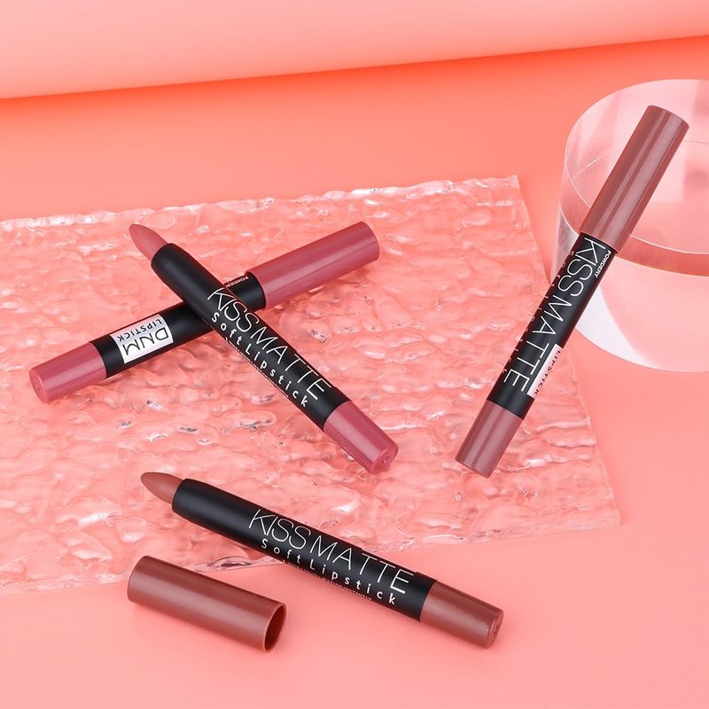 BINGBRUSH Smooth Longwear Lipstick Pack Set, Matte Color Stick Ultimate Lip Crayon for Makeup Collection - Waterproof Velvet Lipgloss Lip Stain (08#)