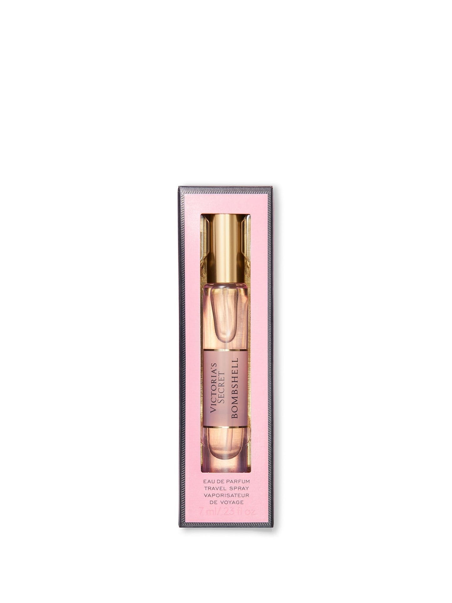 Victoria's Secret Bombshell Eau de Parfum Travel Spray, Notes of Purple Passion Fruit, Shangri-La Peony & Vanilla Orchid, Mini Perfumes for Women (0.23 oz)