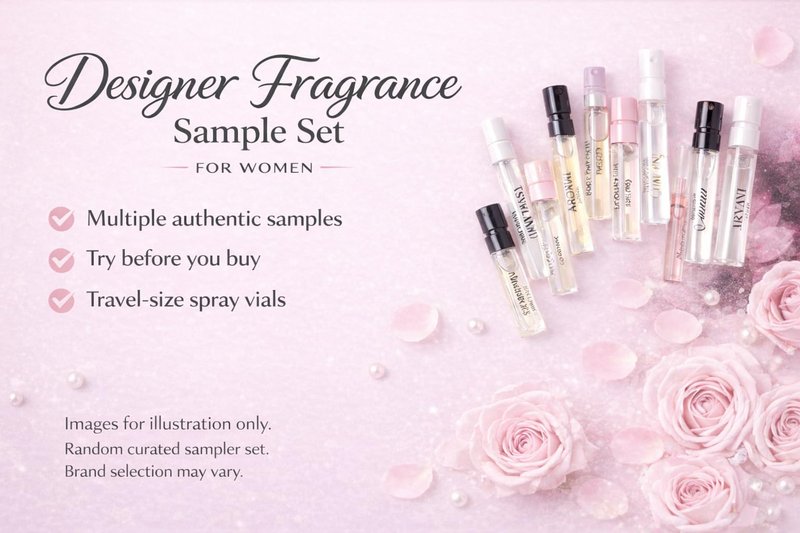 Generic 12 Top Selling Designer Perfume Sample Vial Discovery Set - Women's Fragrance Sampler Set with 12 Random Vials