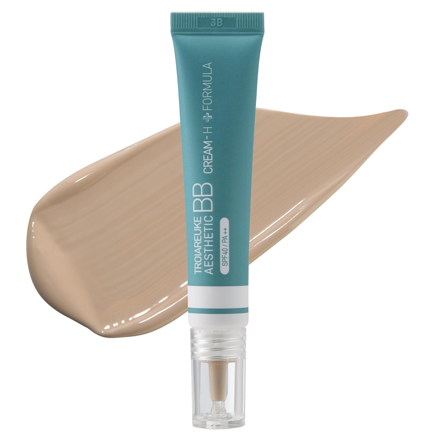 TROIAREUKE BB Cream H+ Formula - Lightweight Tinted Moisturizer with SPF40+ for Dry Skin | Korean Beauty
