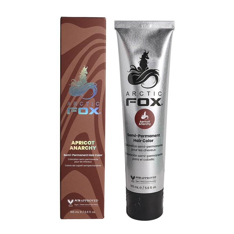 Arctic Fox Semi-Permanent Hair Dye Apricot Anarchy - Vegan, Cruelty-Free, Ammonia-Free - 5.6 fl oz