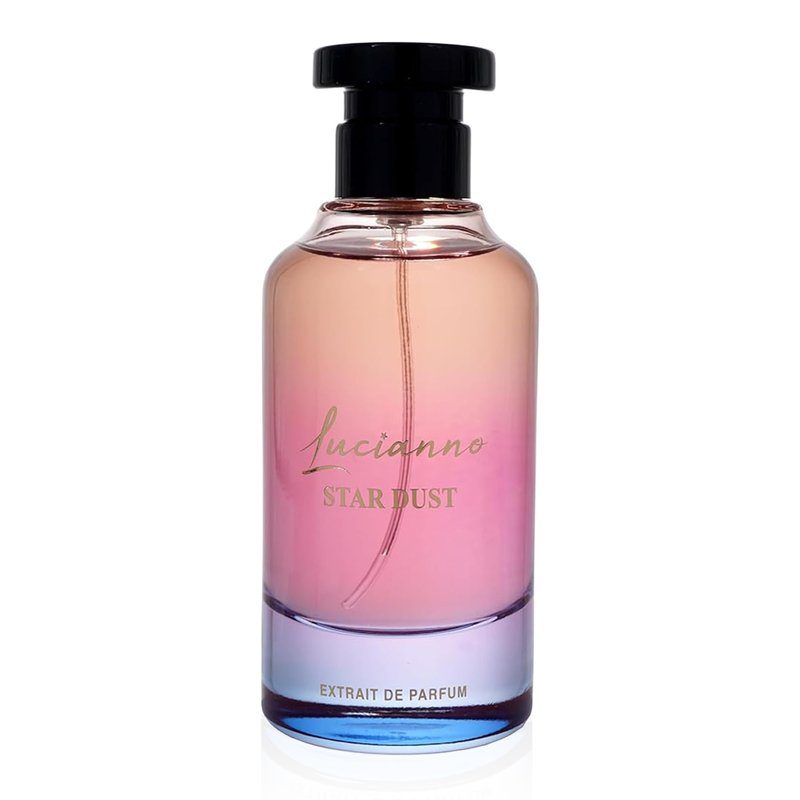 Lucianno Star Dust 100mL Extrait De Parfum for Men and Women, Aromatic Fougere Opens with Spicy Mandarin, Softens with Tiare Flower, Ends in Musk & Sandalwood, Perfect Fragrance for All Occasions