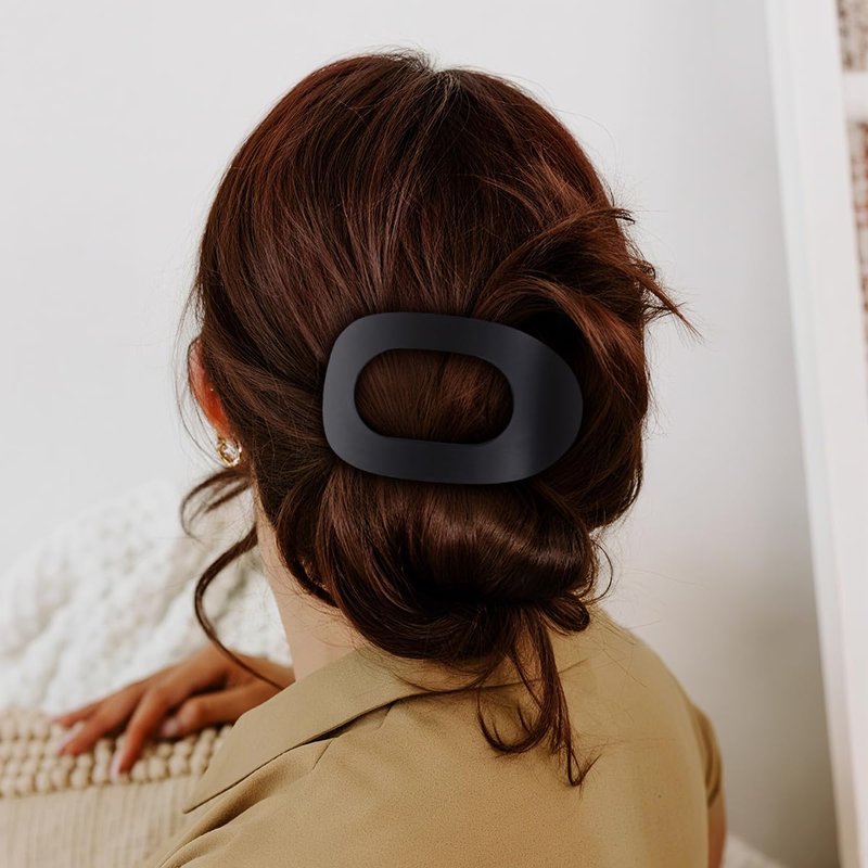 Comott Hair Clips Flat Claw Clips for Women,Non Slip Square Hair Claw Clip for thick thin hair, French Hair Accessories