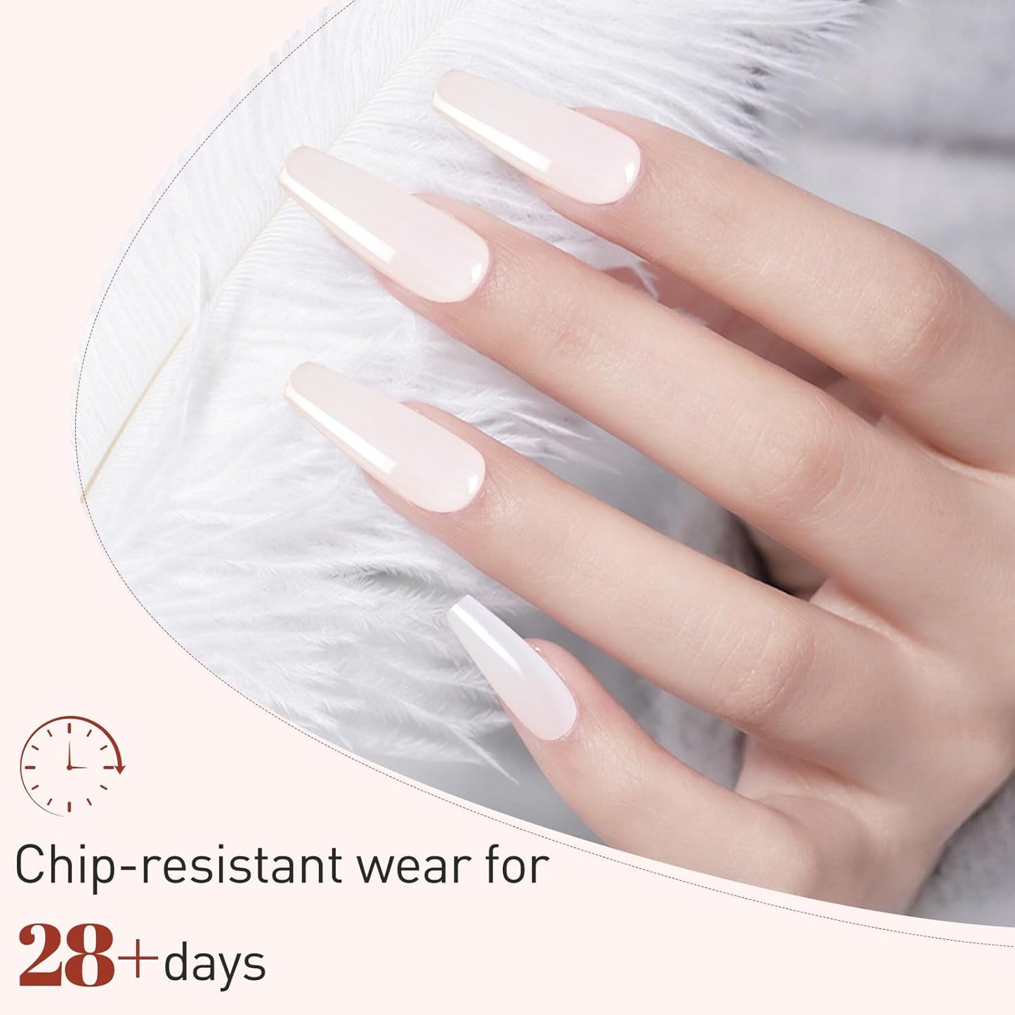 White Gel Nail Polish - 16ml High Gloss French Tip Soak Off UV Nail Color | DIY Manicure for Women