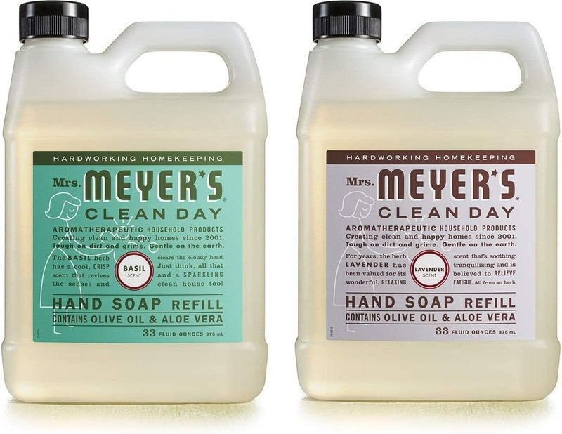 Mrs. Meyer's Clean Day Hand Soap Refill Variety Pack - Lavender & Basil Scent | 2 Count