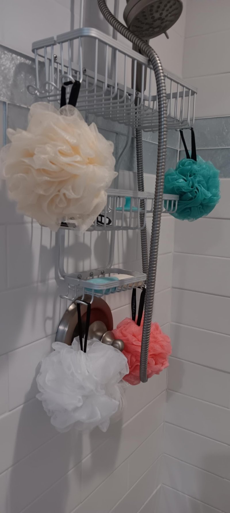 Loofah Sponge Exfoliating Loofah Body Scrubber Eco Friendly Shower Bath Pouf 4 Pack Premium Soft mesh