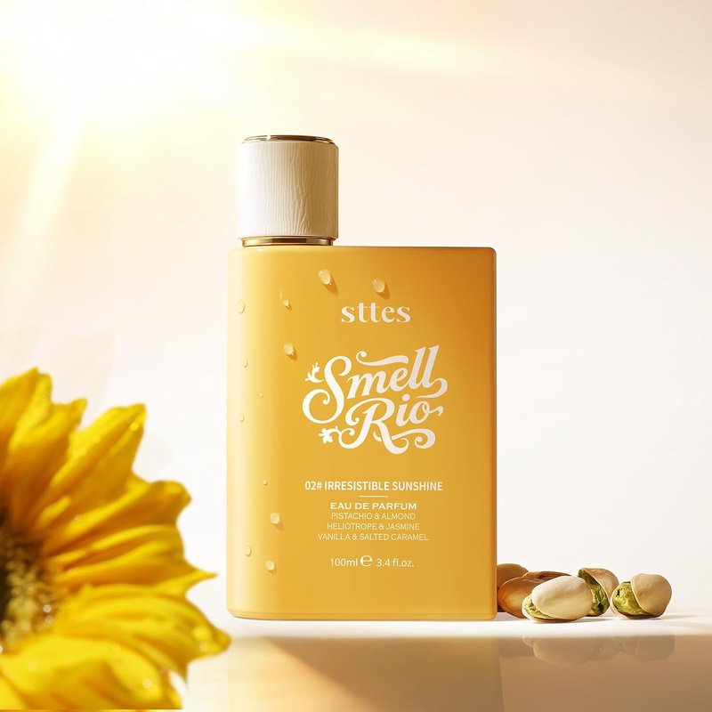 Irresistible Sunshine Perfume for Women - Pistachio, Vanilla & Salted Caramel Eau de Parfum 100ml | Sweet Gourmand Fragrance