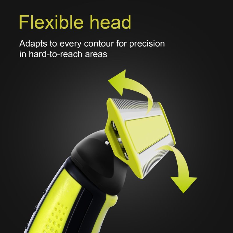 Electric Shaver Replacement Heads Compatible with Norelco One Blade Razors QP14xx,QP25xx,QP26xx,QP27xx,QP28xx,QP65xx,QP66xx Models (4 Pack)