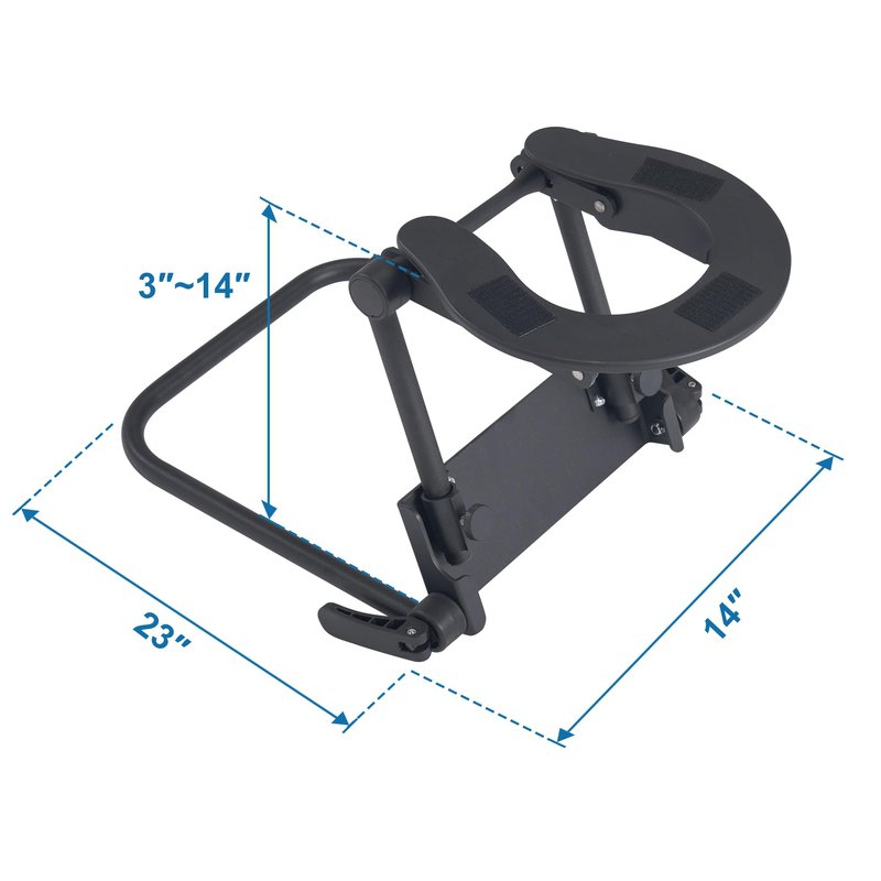 Master Massage Adjustable Headrest Massage Kit for Home - Includes Face Pillow Cradle and Cushion Support Bracket for Sleeping Mattress Top Royal Blue